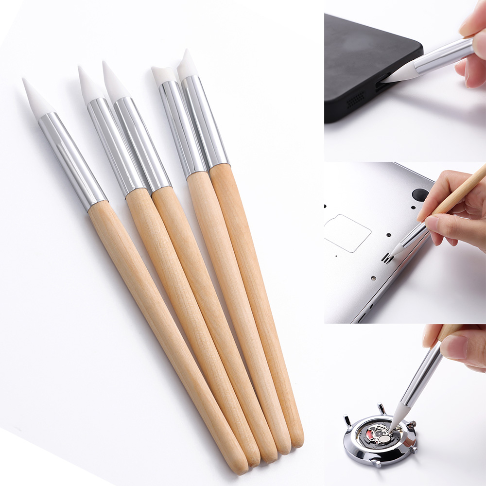 Electronics Repair Parts - 5 stuks reinigingsborstel voor uurwerken en
