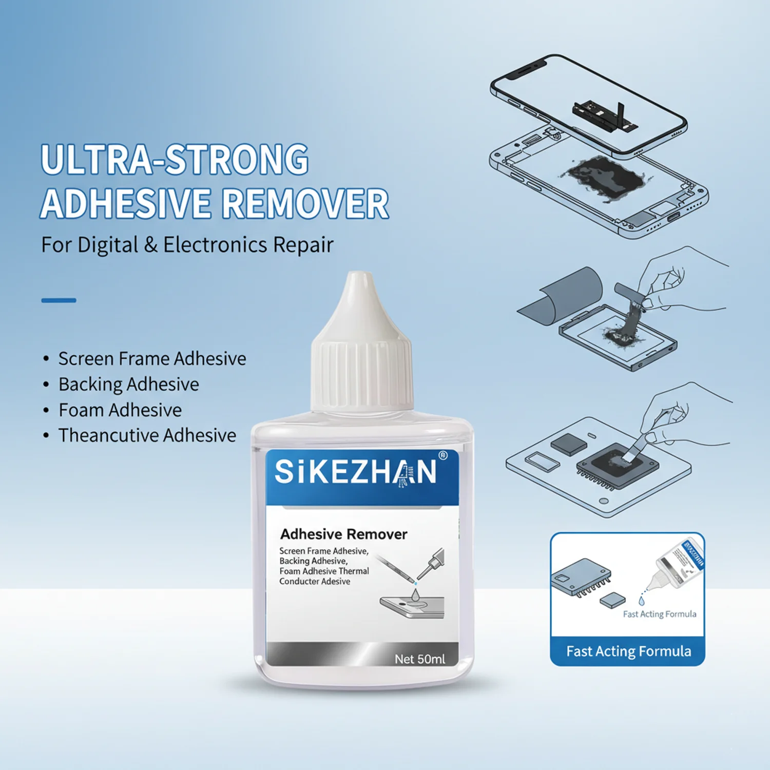Universele lijmreinigingsvloei - Electronics Repair Tools recensie en prijs